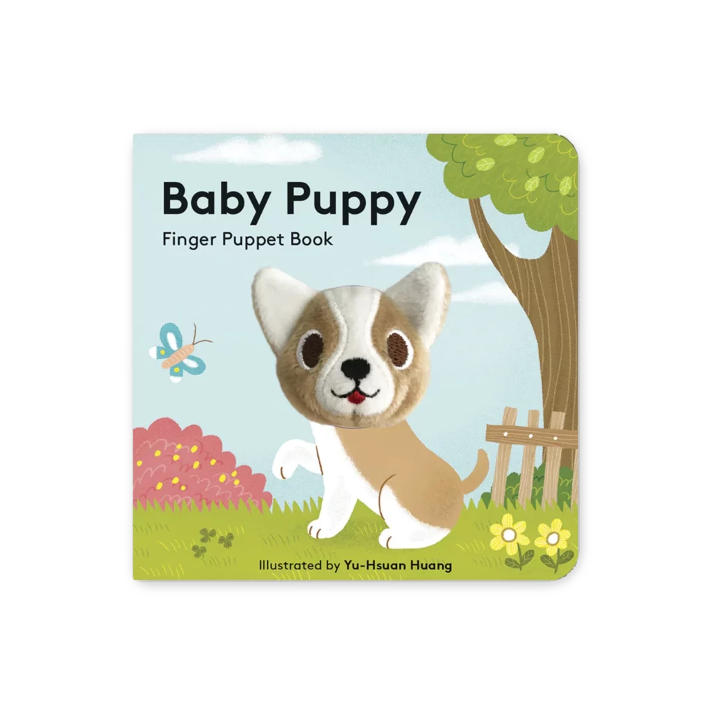 Okładka książki Baby Puppy z uroczą ilustracją małego szczeniaczka