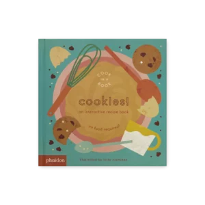Okładka książki Cookies z ilustracją ciasteczek w różnych kształtach i kolorach