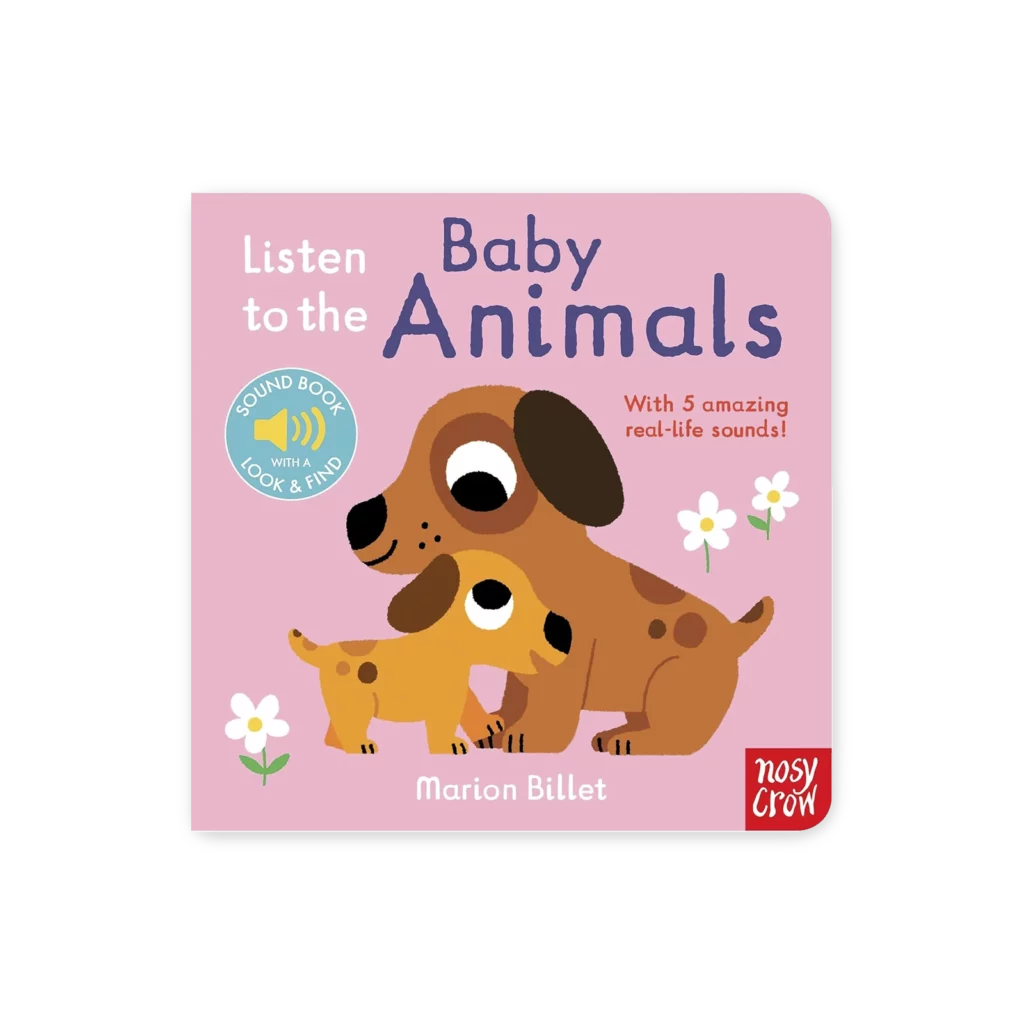 „Listen to the Baby Animals” – książka z dźwiękami zwierząt, kolorowymi ilustracjami i przyciskami dźwiękowymi